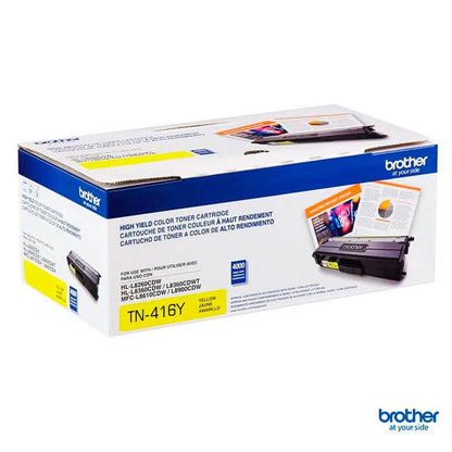 Tóner Brother TN416Y Amarillo Original 6500 Páginas para MFC-L8900CDW