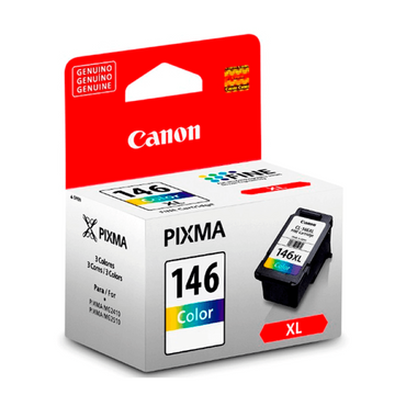 Cartucho de Tinta Canon CL-146XL Tricolor Original 13ml Alto Rendimiento PIXMA MG2410 MG2510