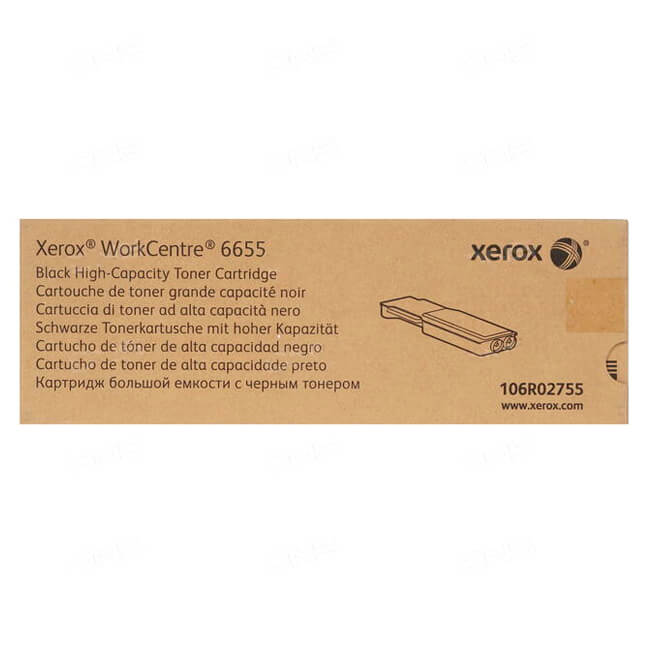 Tóner Xerox 106R02755 Negro Original 12000 Páginas para WorkCentre 6655