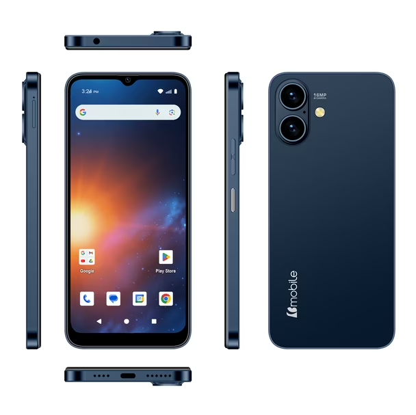 Smartphone Bmobile Rocket A1 4GB 128GB 4G LTE Azul Dual SIM 6.52" 120Hz