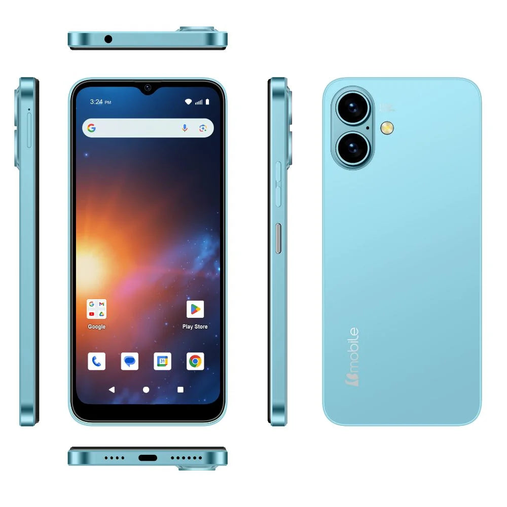 Smartphone Bmobile Rocket A1 4GB 128GB 4G LTE Celeste Dual SIM 6.5"