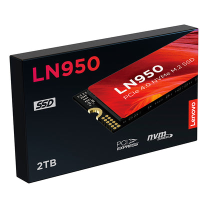 UNIDAD EN ESTADO SOLIDO LENOVO LN950, 2TB, M.2 2280, PCIE GEN 4 X4, NVME 2.0