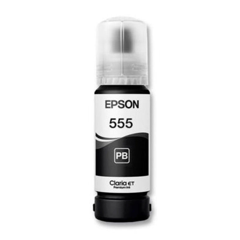 Botella de Tinta Epson T555120-AL Negro Fotográfico 70ml para EcoTank L8160 y L8180