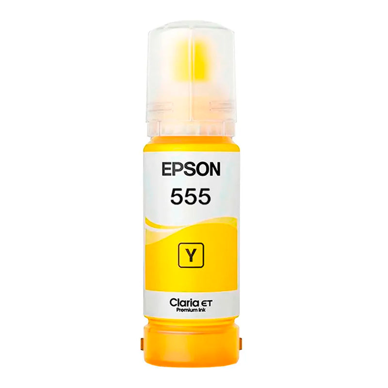 Botella de Tinta Epson T555420-AL Amarillo 70ml para EcoTank L8160 y L8180