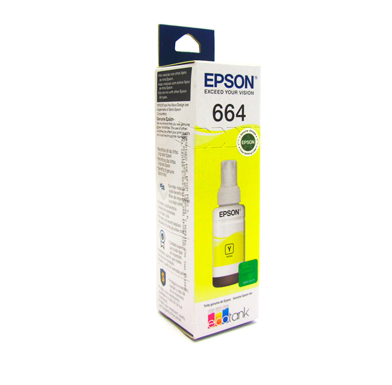 Botella de Tinta Epson T664420-AL Amarillo 70ml para EcoTank L200