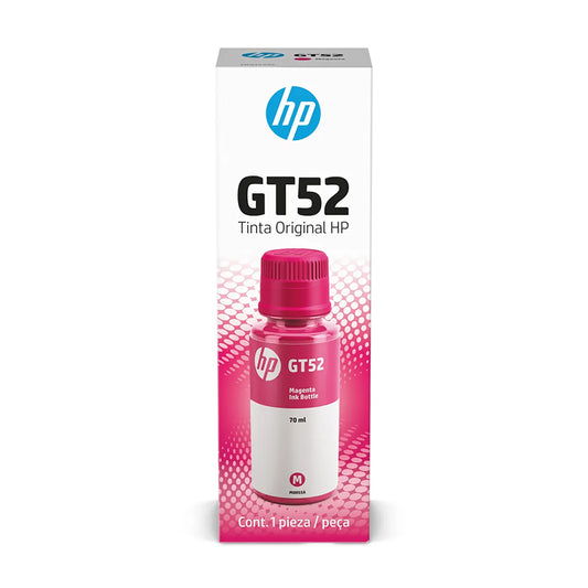 Botella de Tinta HP GT52 M0H55AL Magenta 70ml para DeskJet GT Ink Tank y Smart Tank