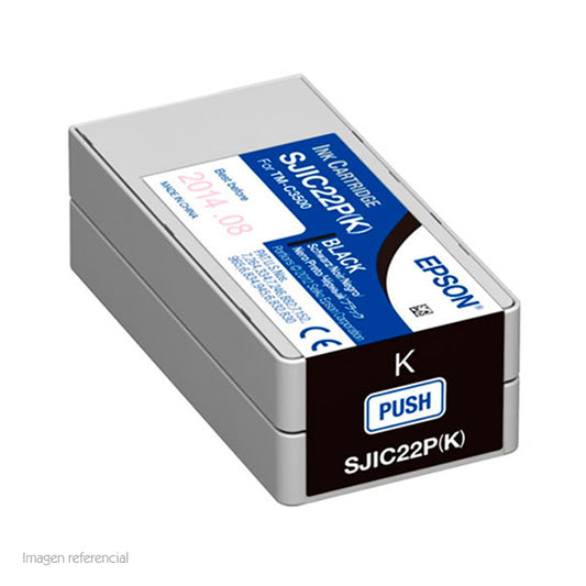 Cartucho de Tinta Epson C33S020577 Negro DURABrite Ultra para ColorWorks C3500