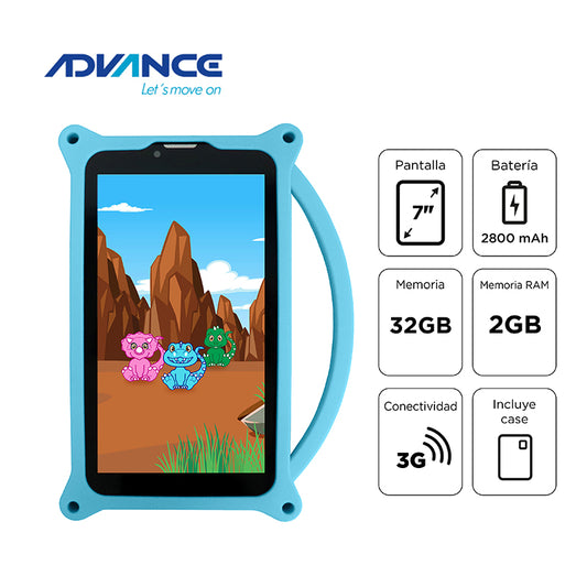 Tablet Advance Intro TR6955 7" IPS 32GB 2GB RAM Android 11 Go 3G Dual SIM