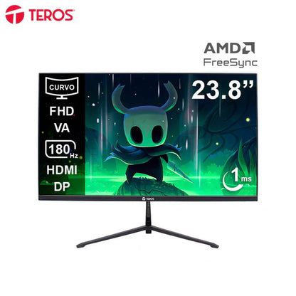 MONITOR TEROS LED GAMING CURVO TE-2476G 23.8" FHD VA 180HZ 1MS HDMI DP AUDIO OUT NEGRO