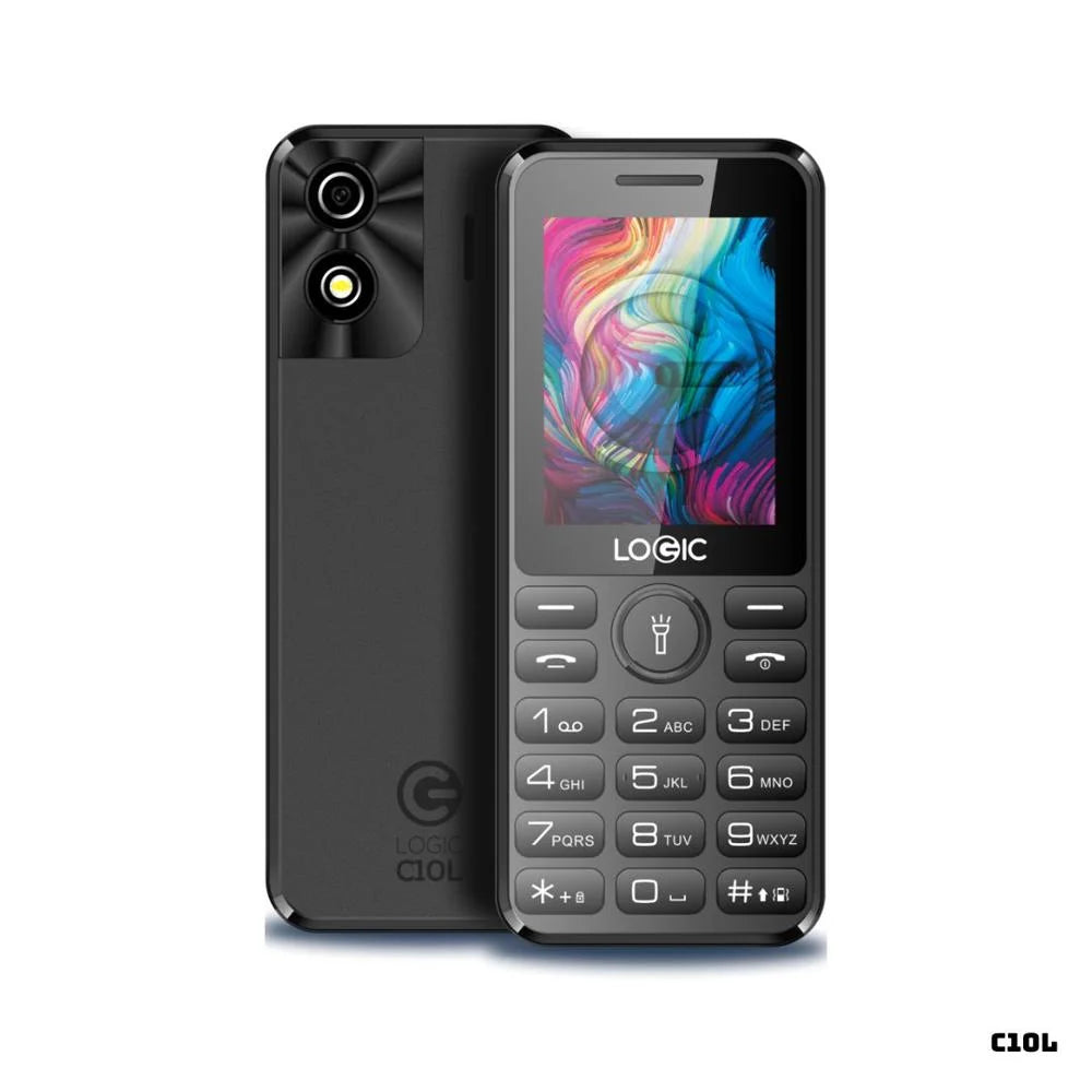 Celular LOGIC C10L 4G Dual SIM 2.8" Negro Básico
