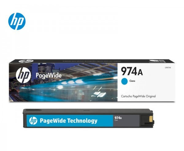 Tinta HP L0R87AL 974A Cyan Original 3000 Páginas para PageWide Pro