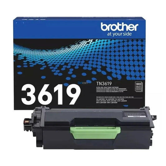 Tóner Brother TN3619 Negro Original 18000 Páginas para DCP-L5660DN MFC-L6915DW HL-L6415DW