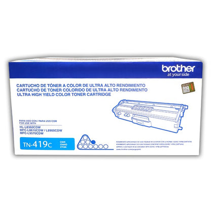 Tóner Brother TN-419C Cyan Original 9000 Páginas para MFC-L8900CDW