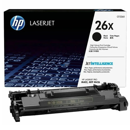 Tóner HP 26X Negro Original Alto Rendimiento CF226X para LaserJet Pro M402 M426