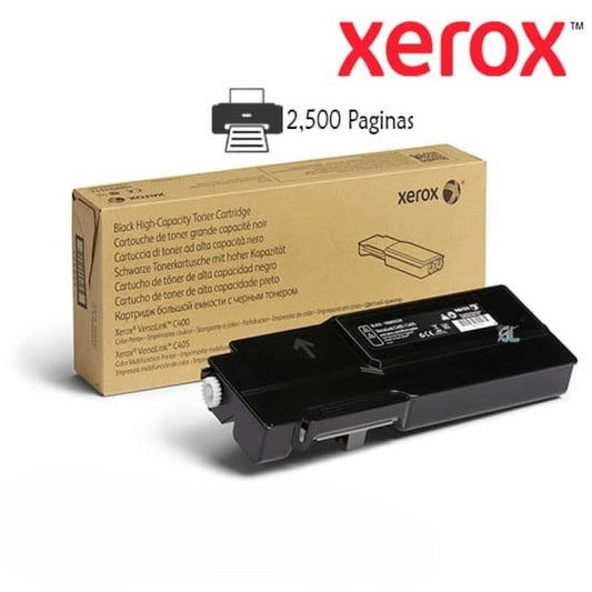 Tóner Xerox 106R03508 Negro Original 2,500 Páginas para VersaLink C400 C405