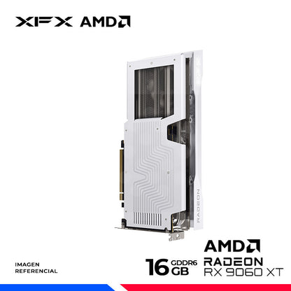 TARJETA DE VIDEO AMD RADEON RX 9060 XT OC WHITE 16GB TRIPLE FAN