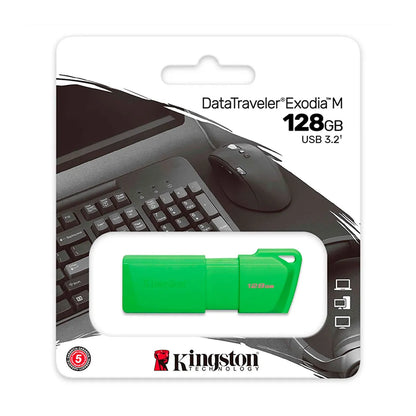 MEMORIA USB KINGSTON DATATRAVELER XM NEON 128GB USB 3.2 VERDE