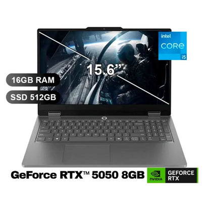 Laptop Lenovo LOQ Essential 15IRX11 15.6" Core i5-13450HX 16GB RAM 512GB SSD RTX 5050 8GB FreeDOS