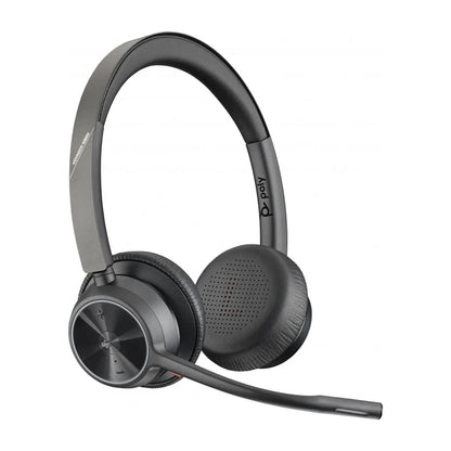Auricular Inalámbrico Poly Voyager 4320-M Bluetooth USB-A con Adaptador Certificado Microsoft Teams y Zoom Negro
