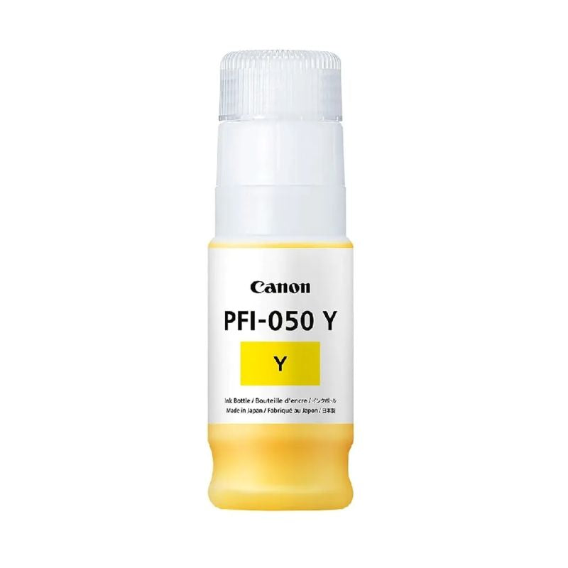 Cartucho de Tinta Canon PFI-050 Amarillo Original 70ml Pigmentada para imagePROGRAF TC-20 TC-20M