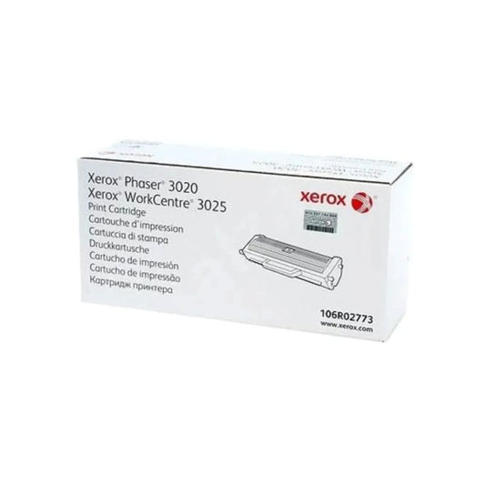 Tóner Xerox 106R02773 Negro Original 1,500 Páginas para Phaser 3020 WorkCentre 3025