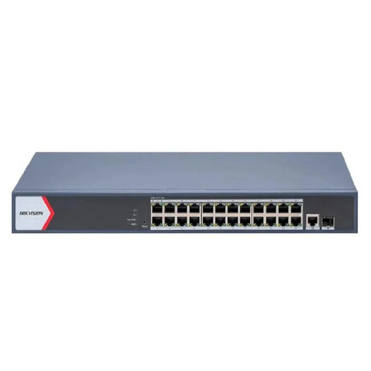 Switch Hikvision DS-3E1526P-EI/M 24 Puertos Gigabit PoE+ Smart 370W Vigilancia