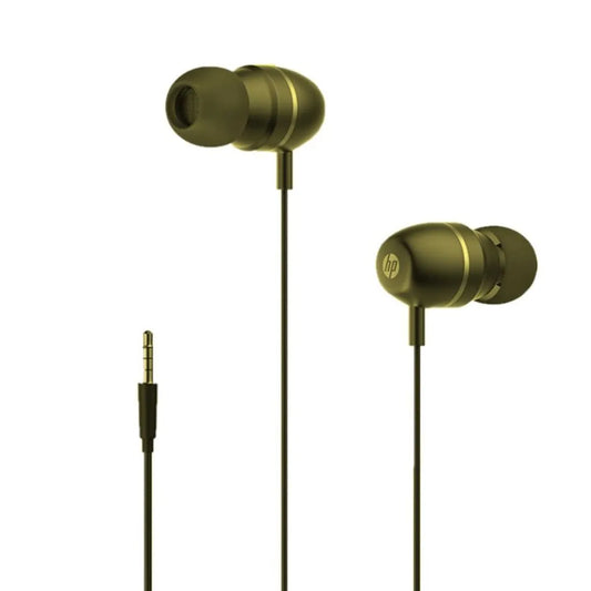 AUDIFONOS IN-EAR HP DHH-3112 CON MICROFONO Y CONTROL DE VOLUMEN GOLD