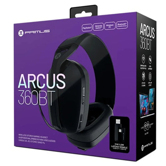 Audífonos Gamer Primus Gaming PBH-360BK Bluetooth 5.3 Inalámbricos