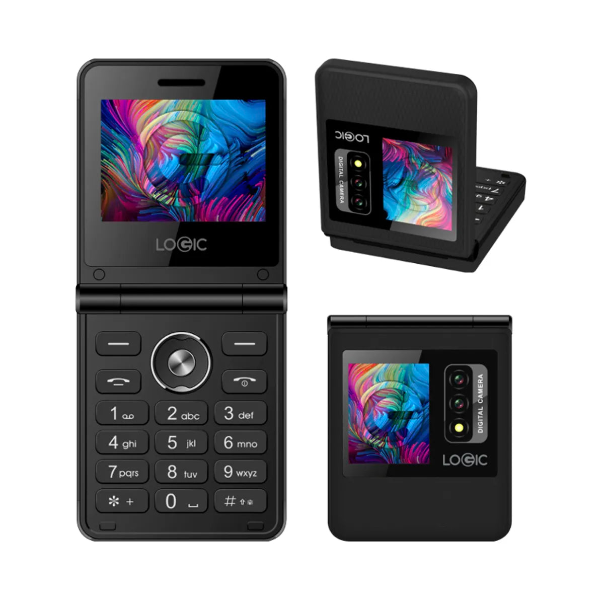 Celular LOGIC Z1L 4G LTE Dual SIM 2.8" Negro Básico