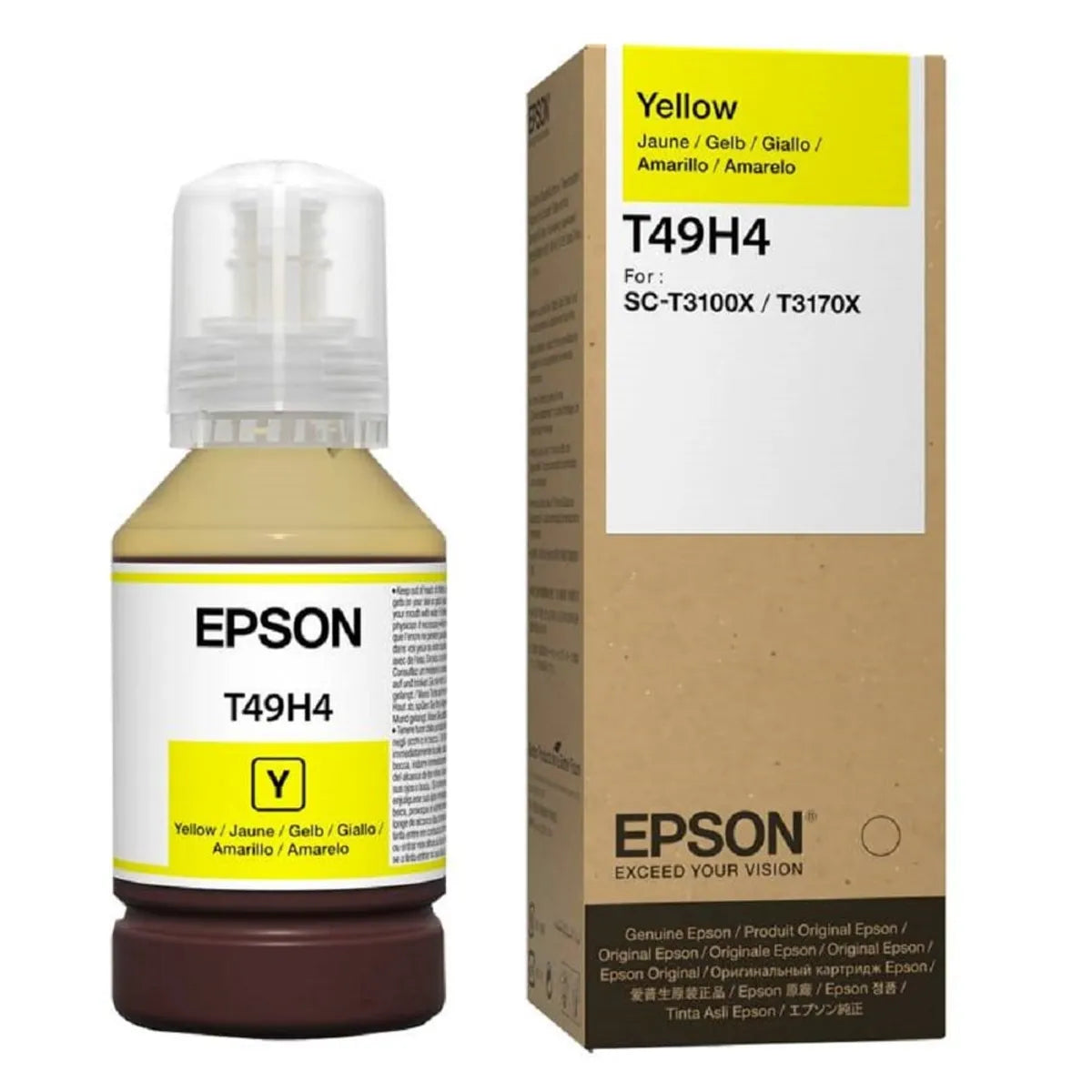 Tinta Epson T49H400 Yellow Original 140ml para SureColor T3170X SC-T3100X