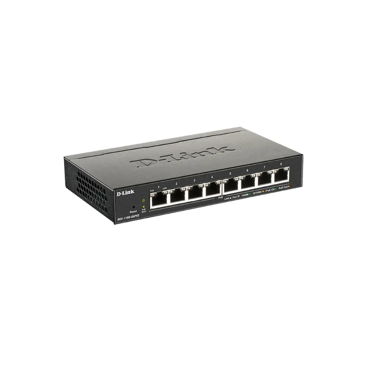 Switch D-Link DGS-1100-08PV2 Administrable Capa 2 8 Puertos Gigabit PoE