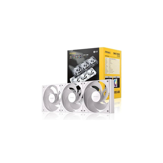 Kit Ventiladores Antec C120R ARGB White 3 Pack 120mm | Iluminación ARGB