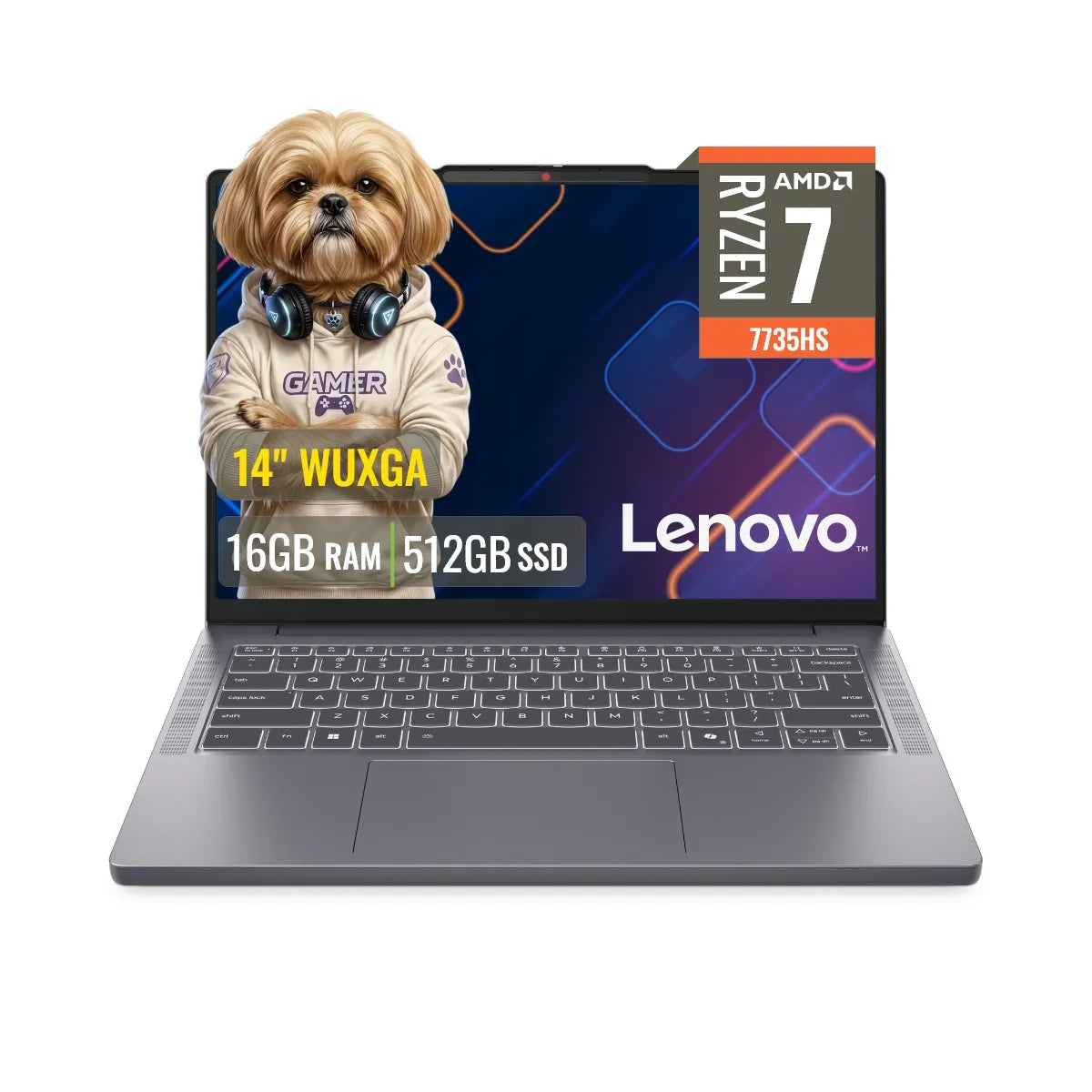 Laptop Lenovo IdeaPad Slim 3 14ARP10 Ryzen 7 7735HS 16GB RAM 512GB SSD 14" OLED FreeDOS