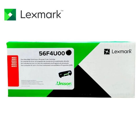 Tóner Lexmark 56F4U00 Negro Ultra Alto Rendimiento 25,000 Páginas para MS521 MS621 MS622