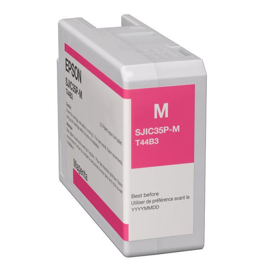 Cartucho de Tinta Epson SJIC35P-M Magenta C13T44B320 para Impresoras de Etiquetas Epson