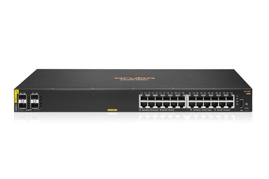 Switch HPE Aruba Networking CX 6000 Serie 2 R8N88B 24 Puertos Gigabit 4 SFP Administrable