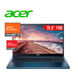 LAPTOP ACER ASPIRE 3 A315-24PT-R85K AMD RYZEN 5-7520U 8GB DDR5 512GB 15.6 FHD TACTIL WINDOWS 11