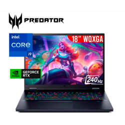 LAPTOP GAMER ACER PH18-72-93VM I9-14900HX 32GB 1TB SSD T. VIDEO RTX 4080 12GB 18 WQXGA 240HZ WINDOWS 11
